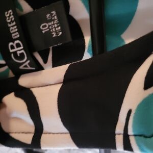 AGB Black and Teal Dress